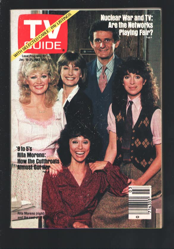 TV Guide 1/15/1983-Rita Moreno-"Cutthroats" photo cover-Western NY State edition-no label-newsstand issue-VG