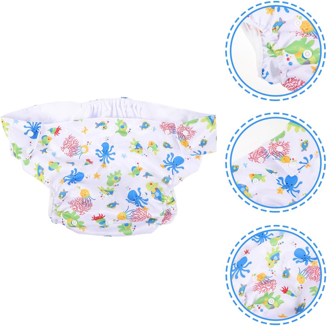2pcs Adjustable Adult Cloth Diapers Leakproof Pull up Pants for Men Women