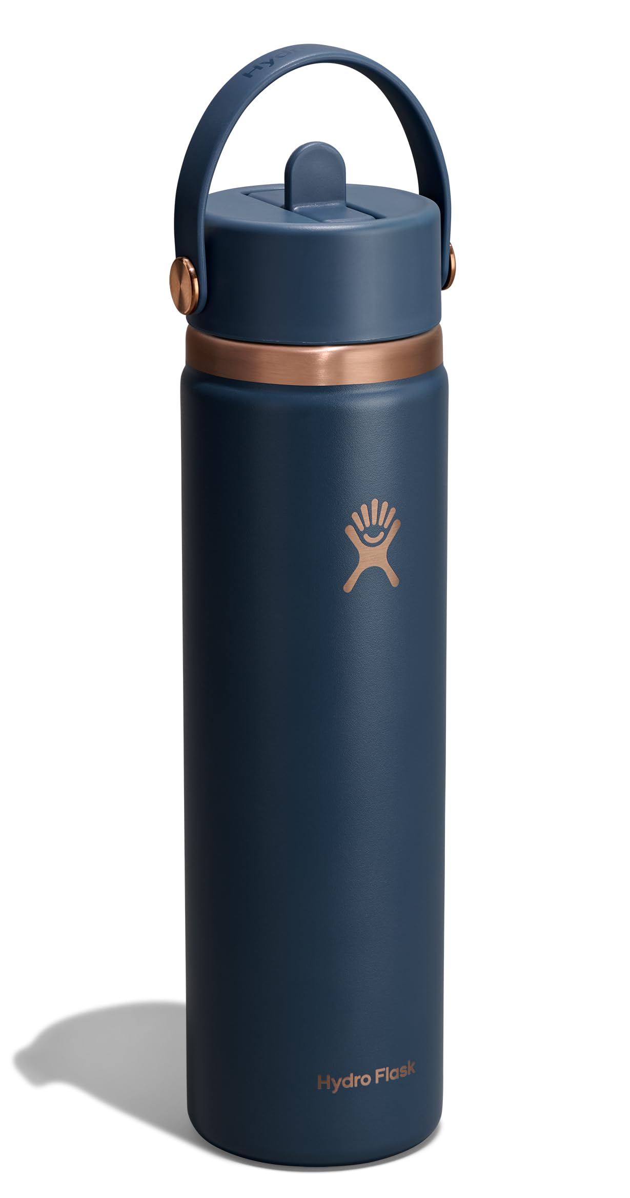 Hydro Flask Water Bottle - Insulated Stainless Steel - Wide Straw Lid, Non  Spill, Leakproof in 24 Oz Harbor Blue Arc | Grocery Pickup & Delivery |  Whole Foods Market