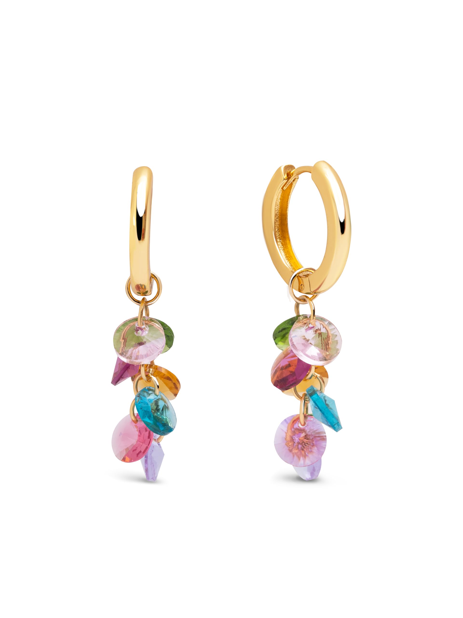 SINGULARU - Orecchini Candy Colors. Ottone con Placcatura Oro