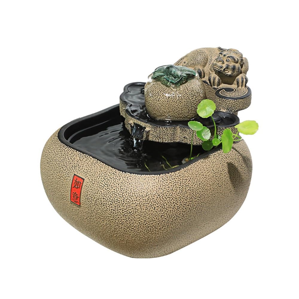 Cascada Interior Fuente de relajación sobremesa Estilo Chino con decoración Agua Corriente