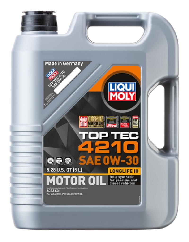 Pack of 4 - 5L Top Tec 4210 Motor Oil 0W30 (22158)
