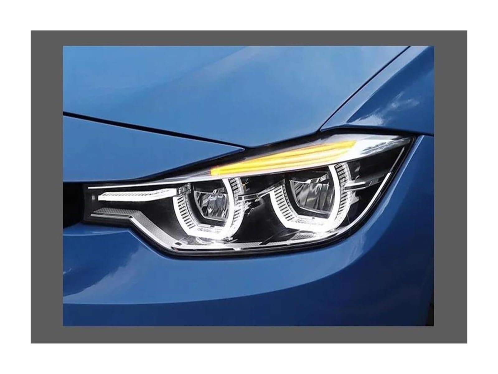 do BMW F30 2013-2019 F35 F80 M3 320i 325i światła do jazdy dziennej kierunkowskazy przednie światła drogowe blok optyczny (prawa jazda)