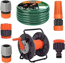 Mangueira De Jardim 30m Com Carrinho Enrolador