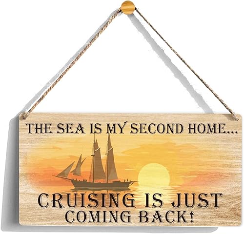 Decoración para puerta de crucero, letrero magnético para decoración de viaje, regalo de crucero de granja, placa colgante de madera, decoración de