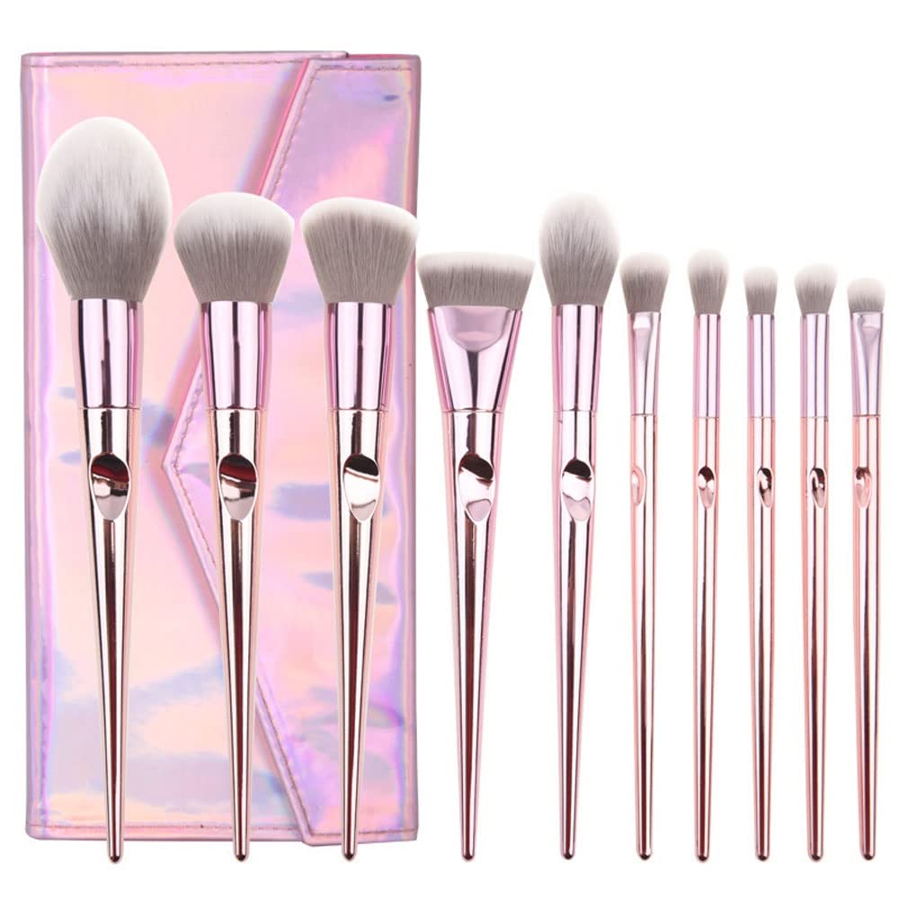 10. PCS. Set di spazzole for Il Trucco, ombretto, Kit spazzole for Trucco facciale Contorno for Donne e Ragazze