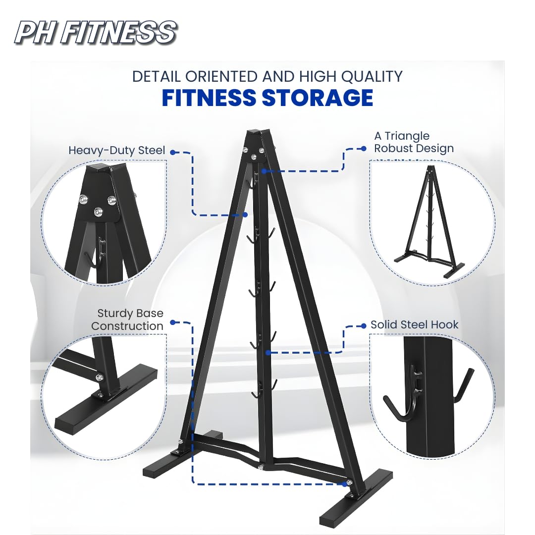 PH Fitness Set di accessori per cavi multipresa – 5 e 7 pezzi raccordi per cavi con allungamento A-Frame opzionale – Pulldown per l'allenamento della schiena