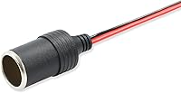 Vista 3 de ELECTOP Cargador de Coche para Encendedor de Cigarrillos, Conector Hembra, Cable de Adaptador