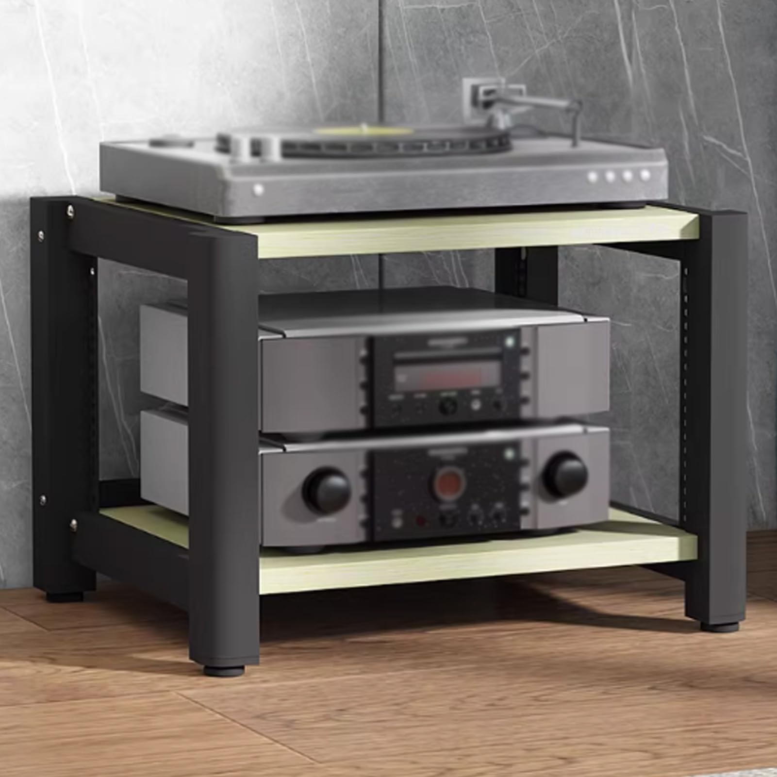 Armoire audio HiFi verte : fini le manque de place pour vos appareils de 40cm