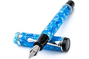 Conklin Duragraph Fountain Pen Ice Blue - Fine Writing Instrument with Elegant Blue Finish