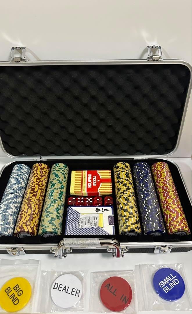 ポーカーチップセット/クレイ/モンテカルロ/300枚/カジノ XYJ ポーカー