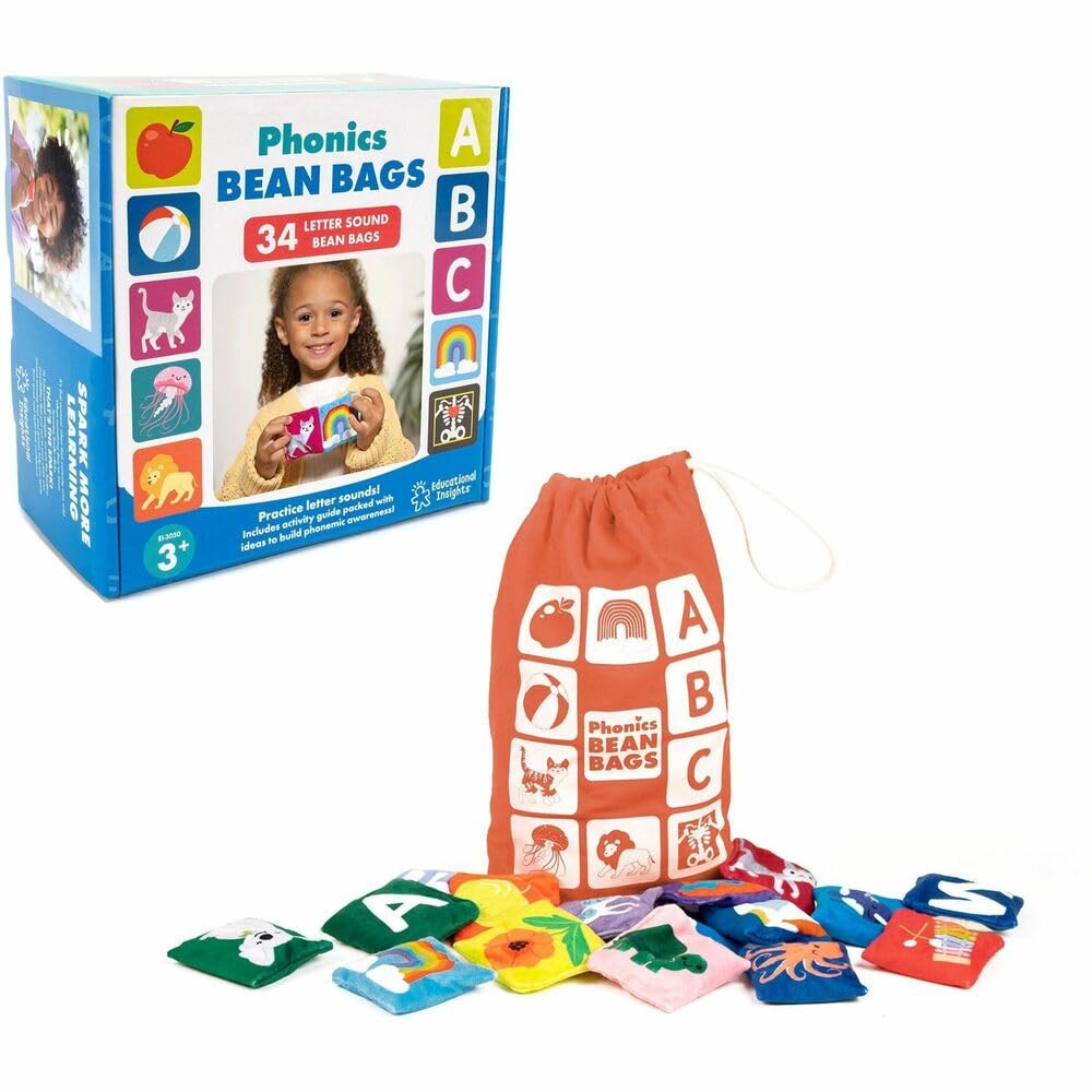 Educational Insights Phonics Bean Bags, Learn Letter Sounds, Toddler Toys, Preschool Toys, Boys & Girls Ages 3+
