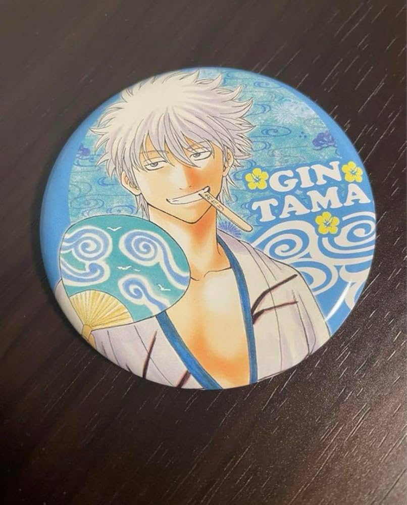 銀魂 坂田銀時 缶バッジ 沖縄限定