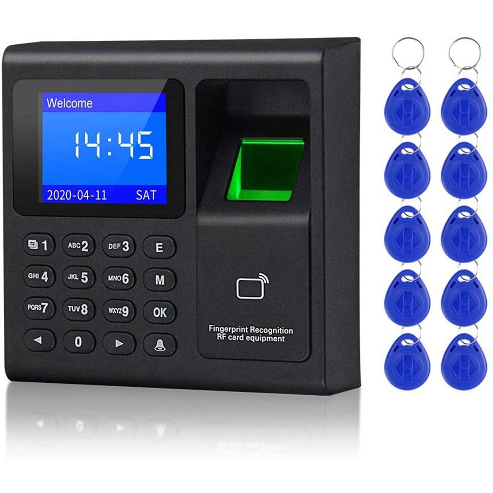 Littimoon Biometric RFID Access Control System RFID Keypad USB Fingerprint System Electronic Time Clock Attendance Machine