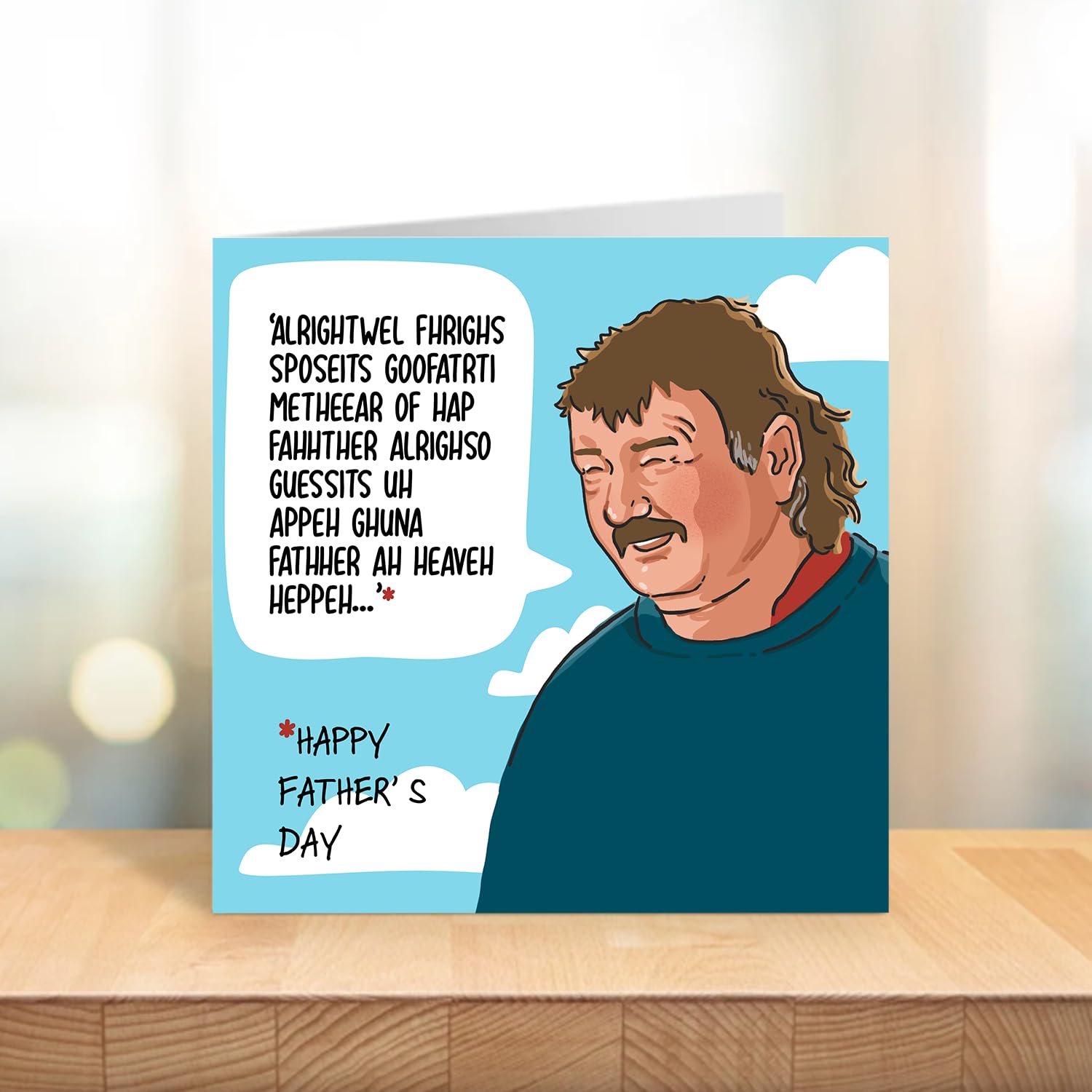 Willow Gifts - Clarksons Farm Father's Day Card – Blue Envelope – One Size – Funny Animal Greeting Card, Gift for Dad, Stepdad, Husband or Grandad