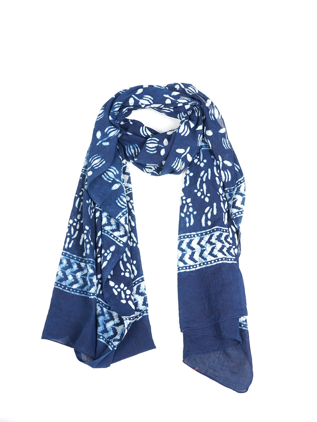 Women Scarf|Stole For Women|Scarf For Women Stylish|Stole For Women|Border Print Face Cover Head Wrap Beach|90x55cm Color (Blue)-image-10