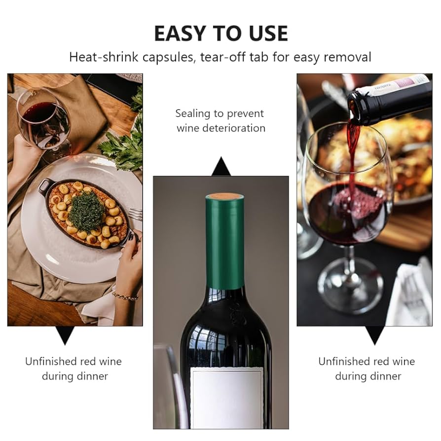 Amazon.co.jp: TOYANDONA 100個 PVC 熱収縮カプセル ワイン