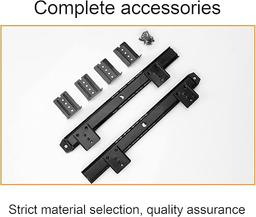 Miniatura 5 de ENKEZI Bandeja de teclado para debajo del escritorio bandeja deslizante para teclado de computadora cajón de computadora con plataforma deslizante