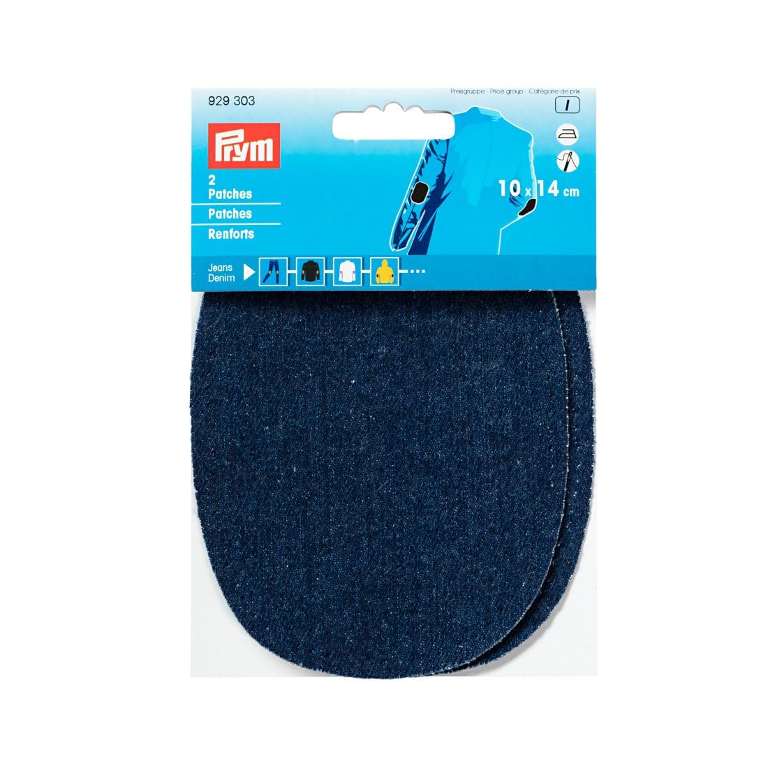Prym Denim Elbow Patches - Per Pack Of 2 Dark/Blue