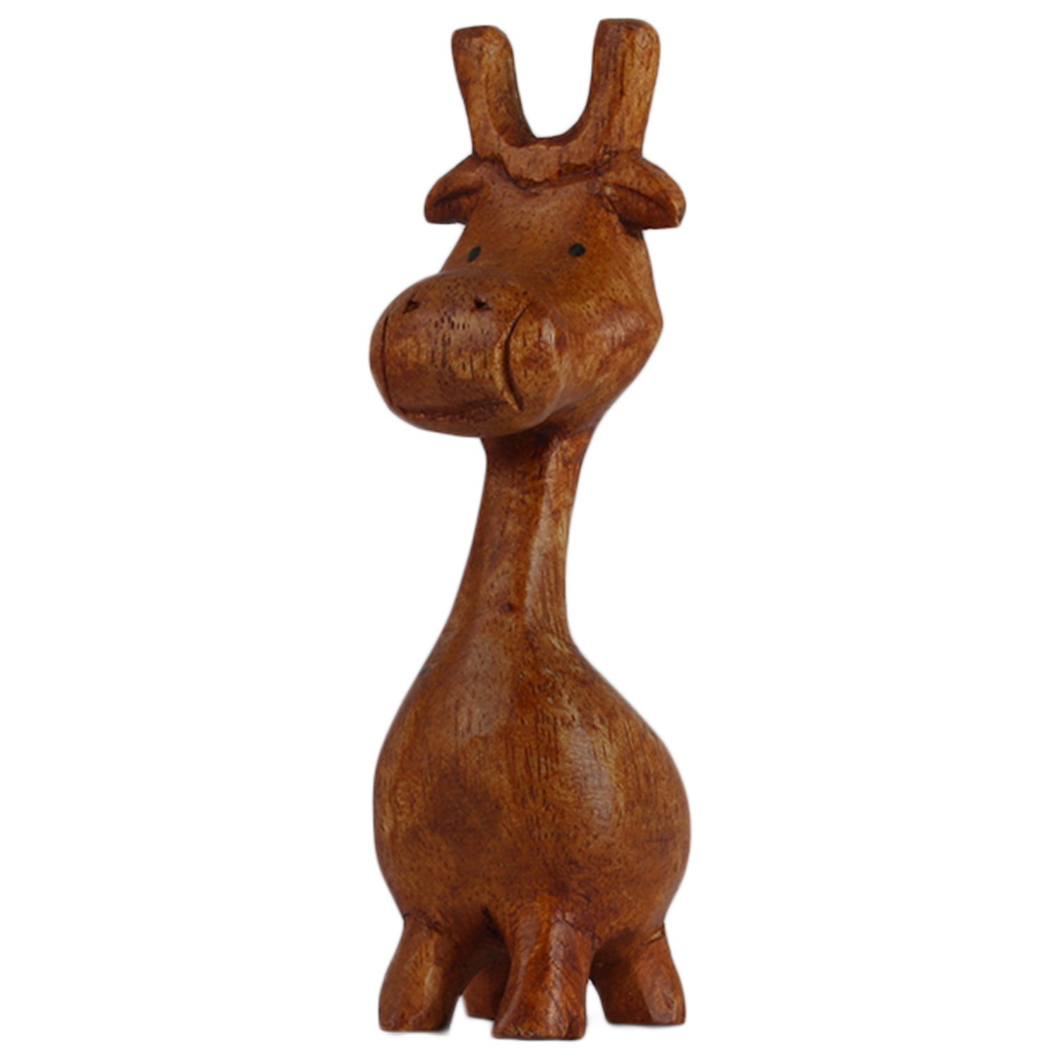 ART-CRAFT Holz Giraffe Holzschnitzerei Holzfigur Natur Minia