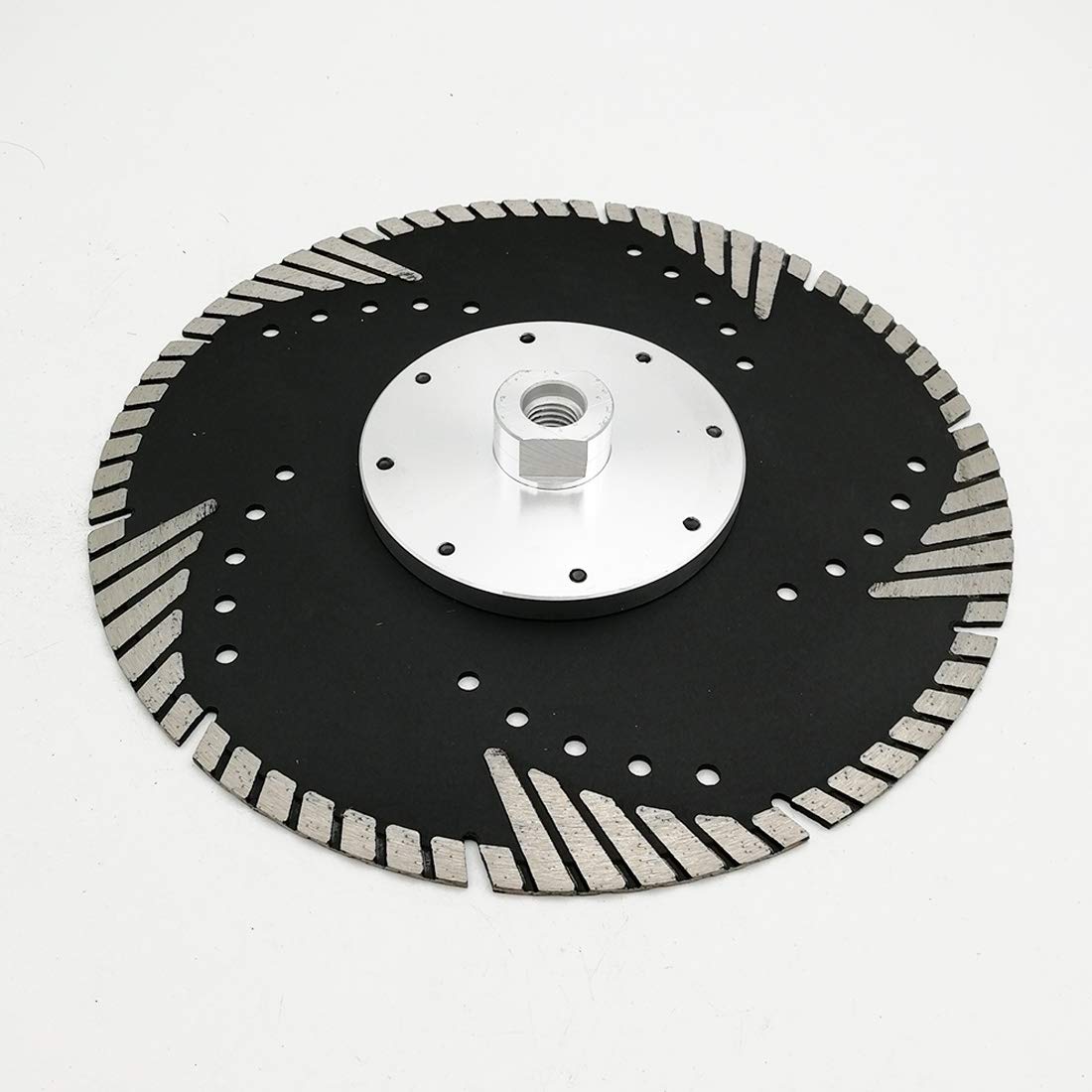SHDIATOOL Disco de Corte de Diamante 2 Piezas 230mm x M14 Hoja de Sierra con Turbo Slant Protection Dientes para Ladrillo Azulejos Cerámica Mármol Granito