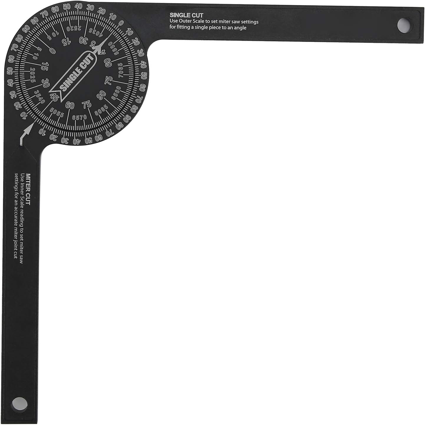 Aluminium Alloy Angle Finder Ruler 0360° Woodworking Miter Saw