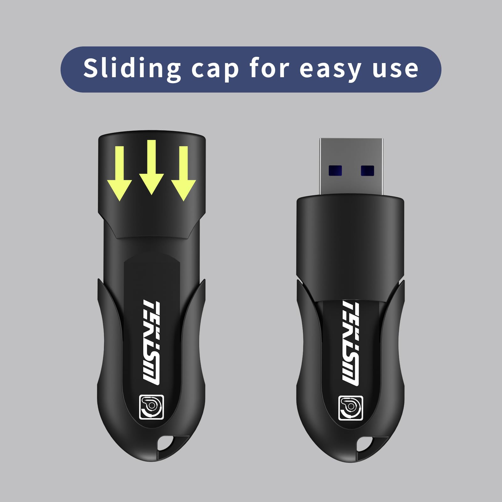 TEKISM 32GB 2 Pack USB 3.2 Gen 1 (USB 3.1) Flash Thumb Drive, External Data Storage Memory Stick Compatible with Computer/Laptop