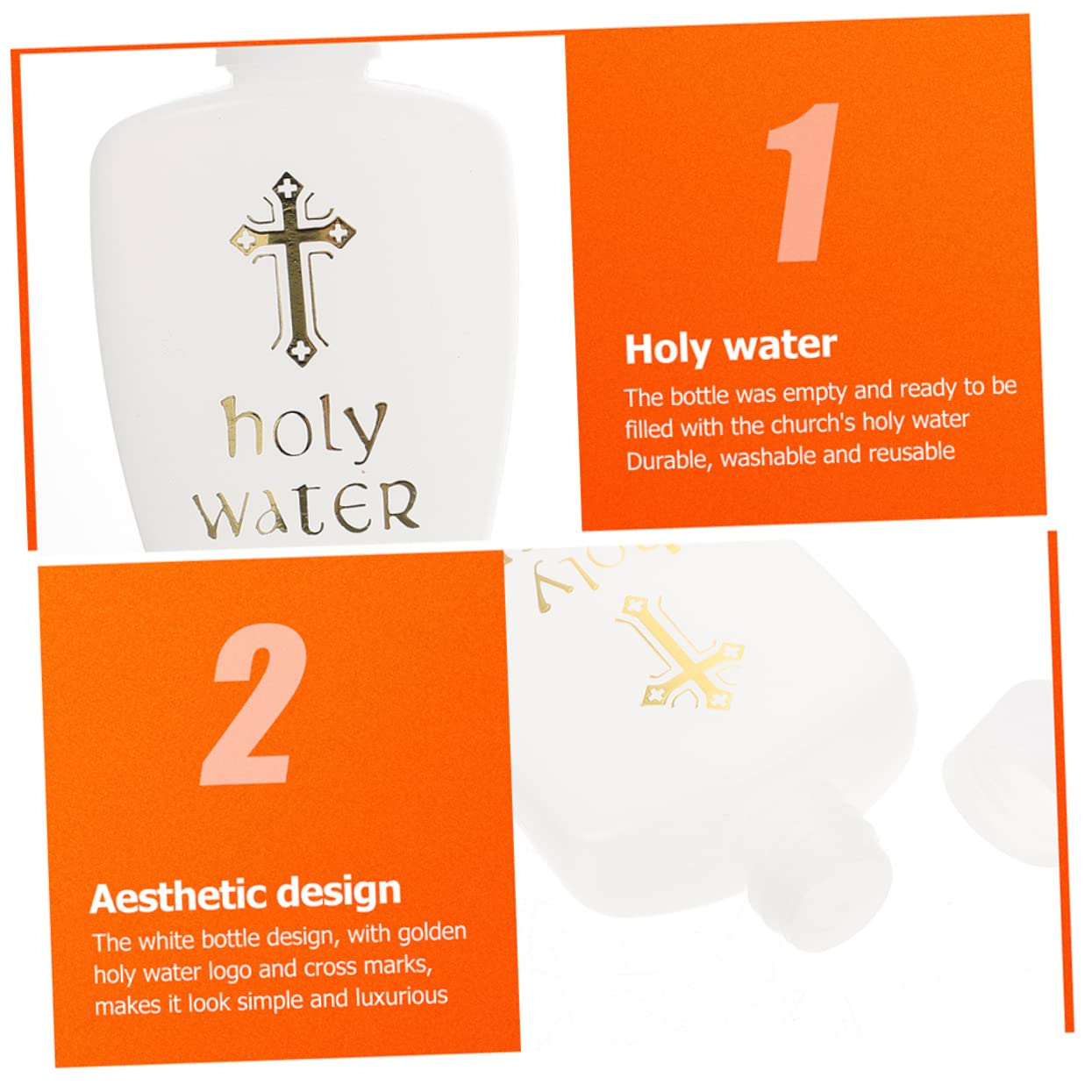 Ciieeo 20 Pz Bottiglie Decorative Acqua Santa Cattolica Piccole Contenitori D'Acqua Sacra Per Battesimi E Feste Religiose Decorazioni Battesimale