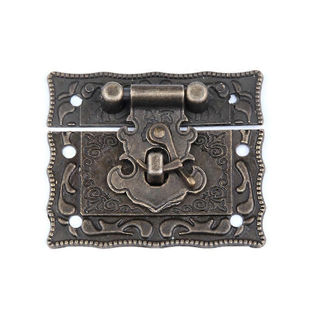 Vintage Decorative Hasp Zinc Alloy Swing Lock Clasp for Home Office Shop