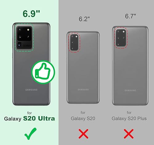 Miniatura 2 de Silverback Funda para Samsung Galaxy S20 Ultra, funda delgada con purpurina holográfica líquida en movimiento con soporte, para niñas y mujeres,