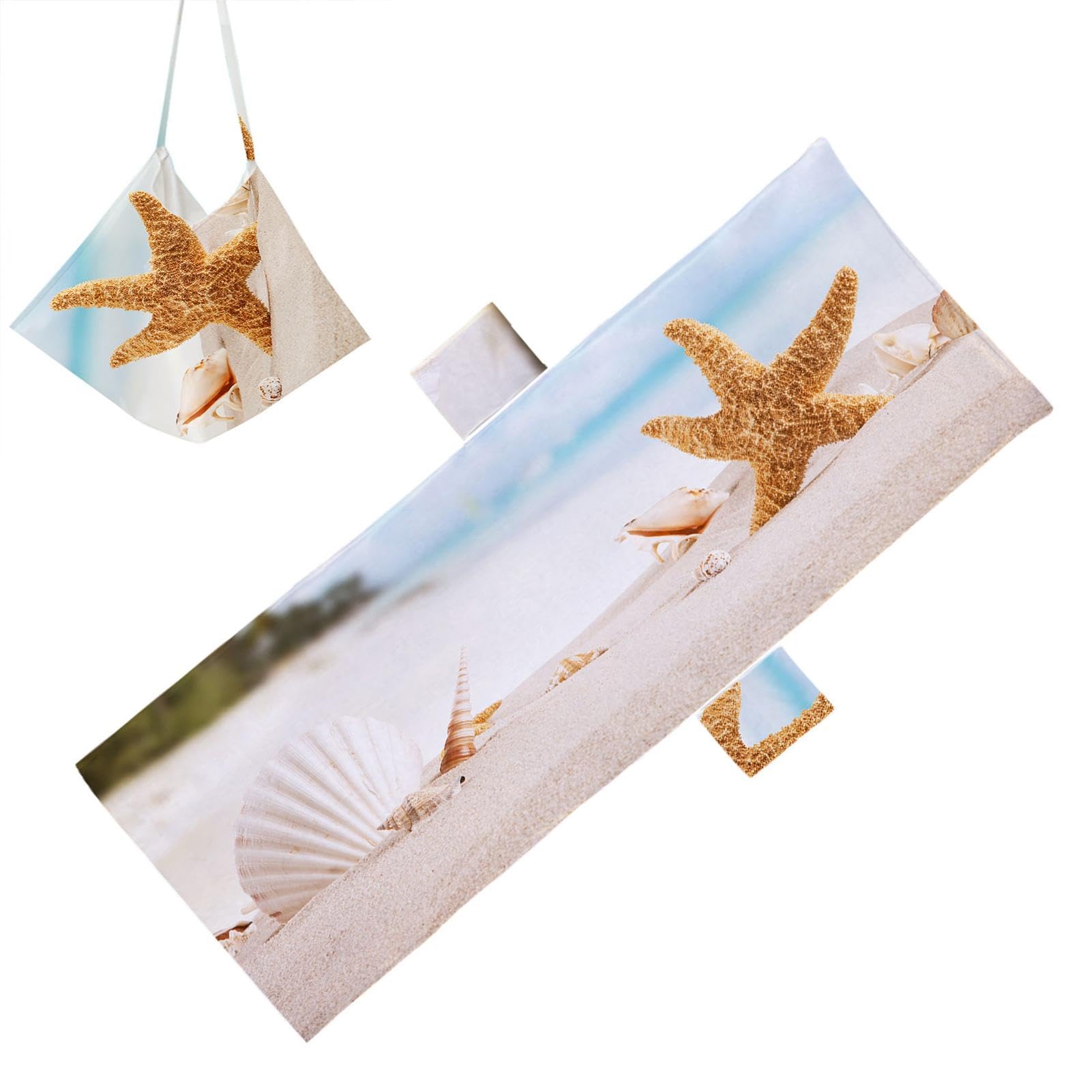 Beach Chair Covers with Side Pockets Beach Chair Cover Towel, Sun Lounger Beach Towel, Microfiber Chair Towel Printed Sunbathing Patio Chair Covers for Summer Outdoor Garden Pool Vacation Travel