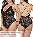 VNVDFLM Sexy Lace Women One Piece Lingerie，Fashion Comfortable Pajamas (black, S)
