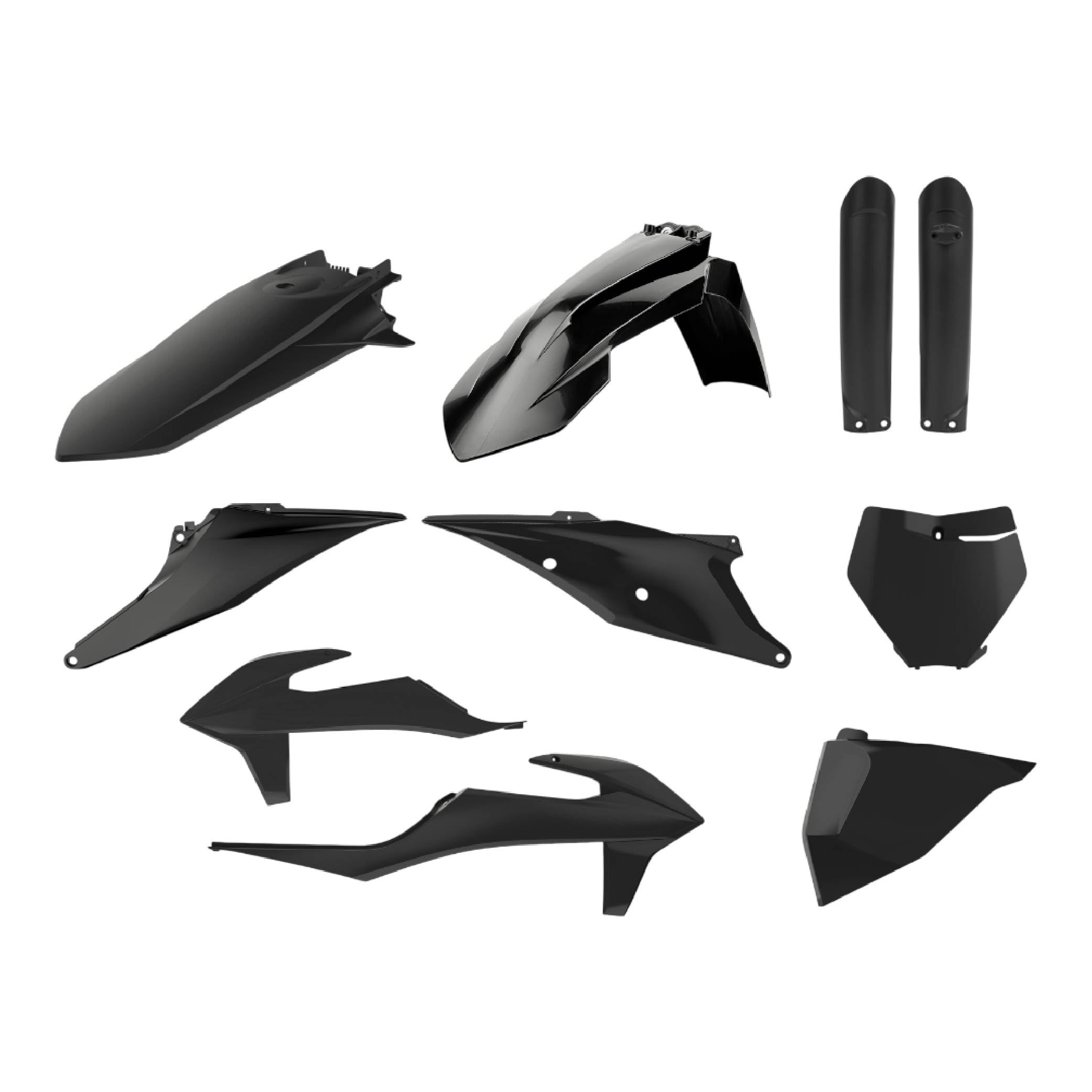 Free Shipping Polisport Black Plastic Kit For KTM SX/SX-F Motorcycle Parts