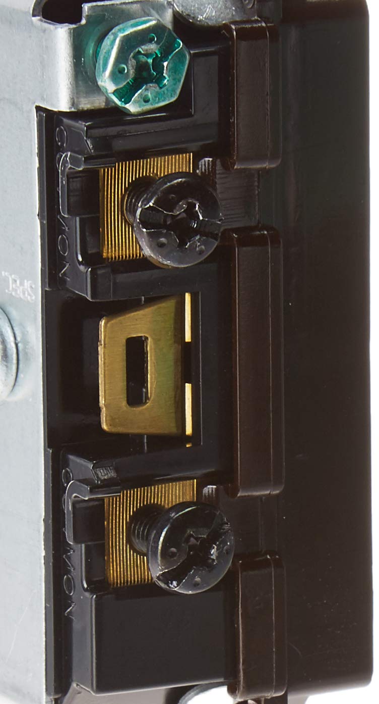 Leviton 15 Amp, 120/277 Volt, Decora Single-Pole, AC Combination Switch, Commercial Grade, Grounding, 5634, Brown