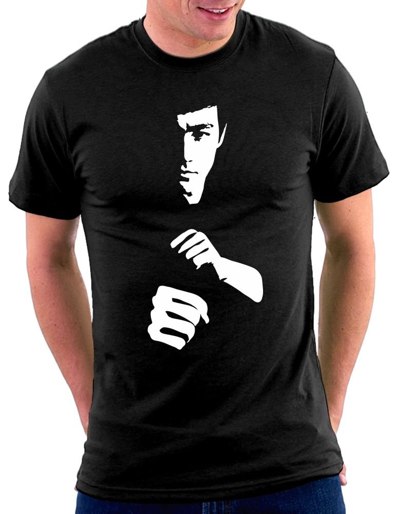 Million Nation Men's Black Bruce Lee T-Shirt - 54