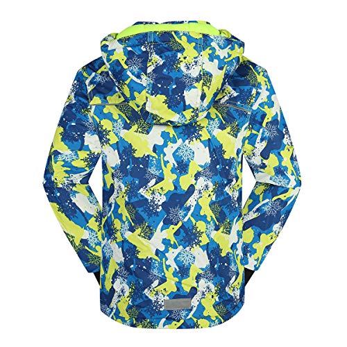 PHIBEE Big Boy's Waterproof Breathable Snowboard Ski Jacket Print1 7 - image 3