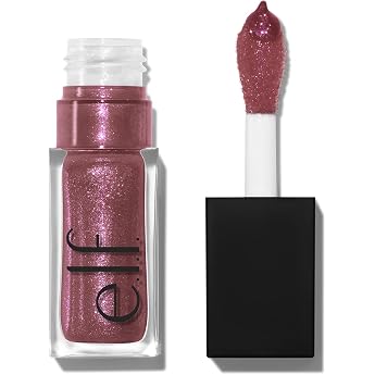 e.l.f. Glow Reviver Lip Oil Glimmer, Nourishing, Tinted Lip Oil with Shiny Finish, with Jojoba Oil, Vegan &amp; Cruelty Free, Div