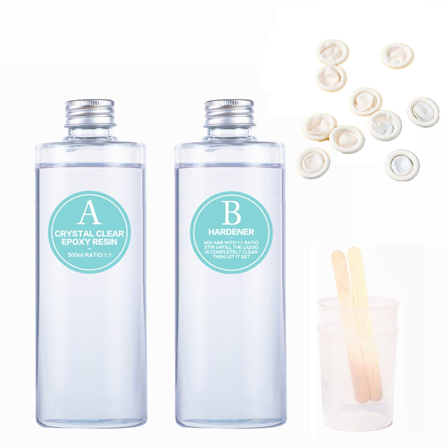 Kit Resina Epossidica 532ml - Per Gioielli, Tumbler E Decorazioni, Rapporto 1:1, Facile Da Usare Per Principianti - Foto 10