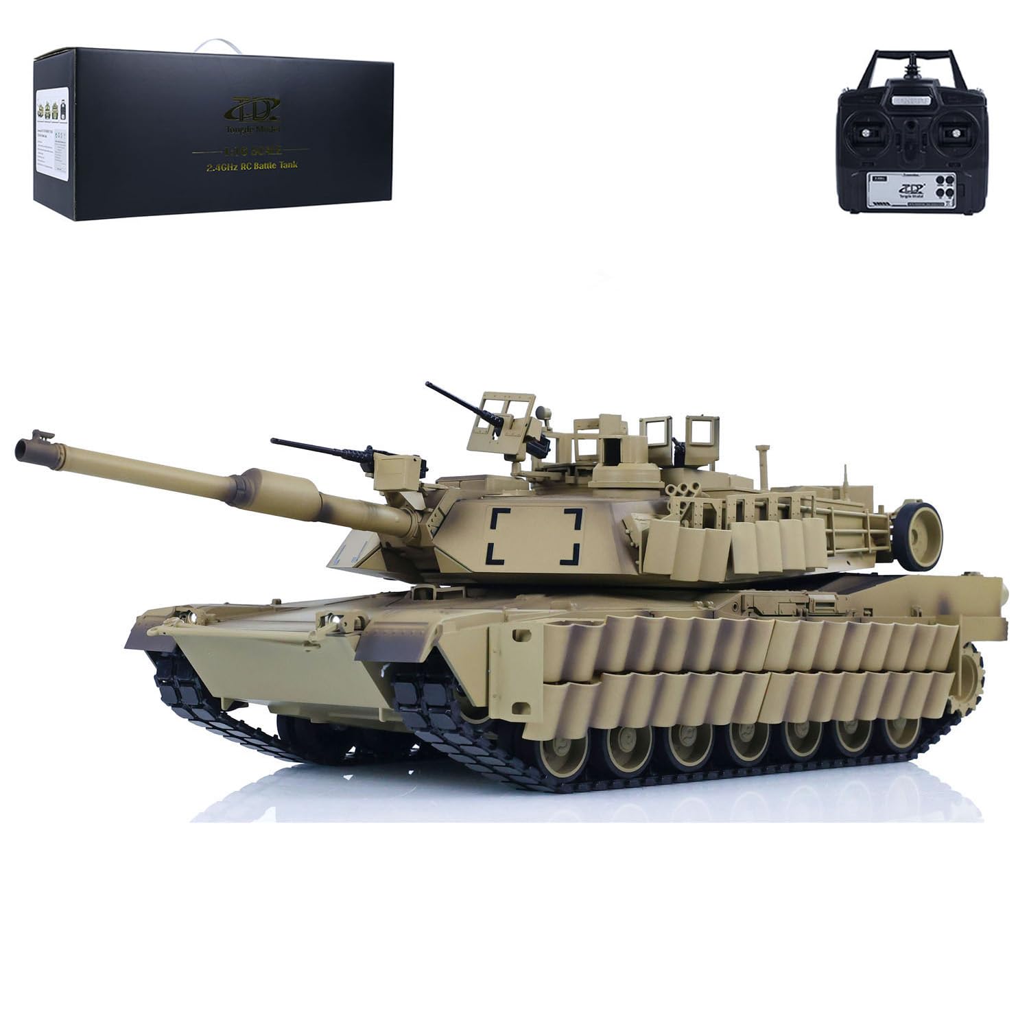 Amazon.com: wheelfun 1/16 TD Military RC Tank Abrams M1A2 Sep Tusk