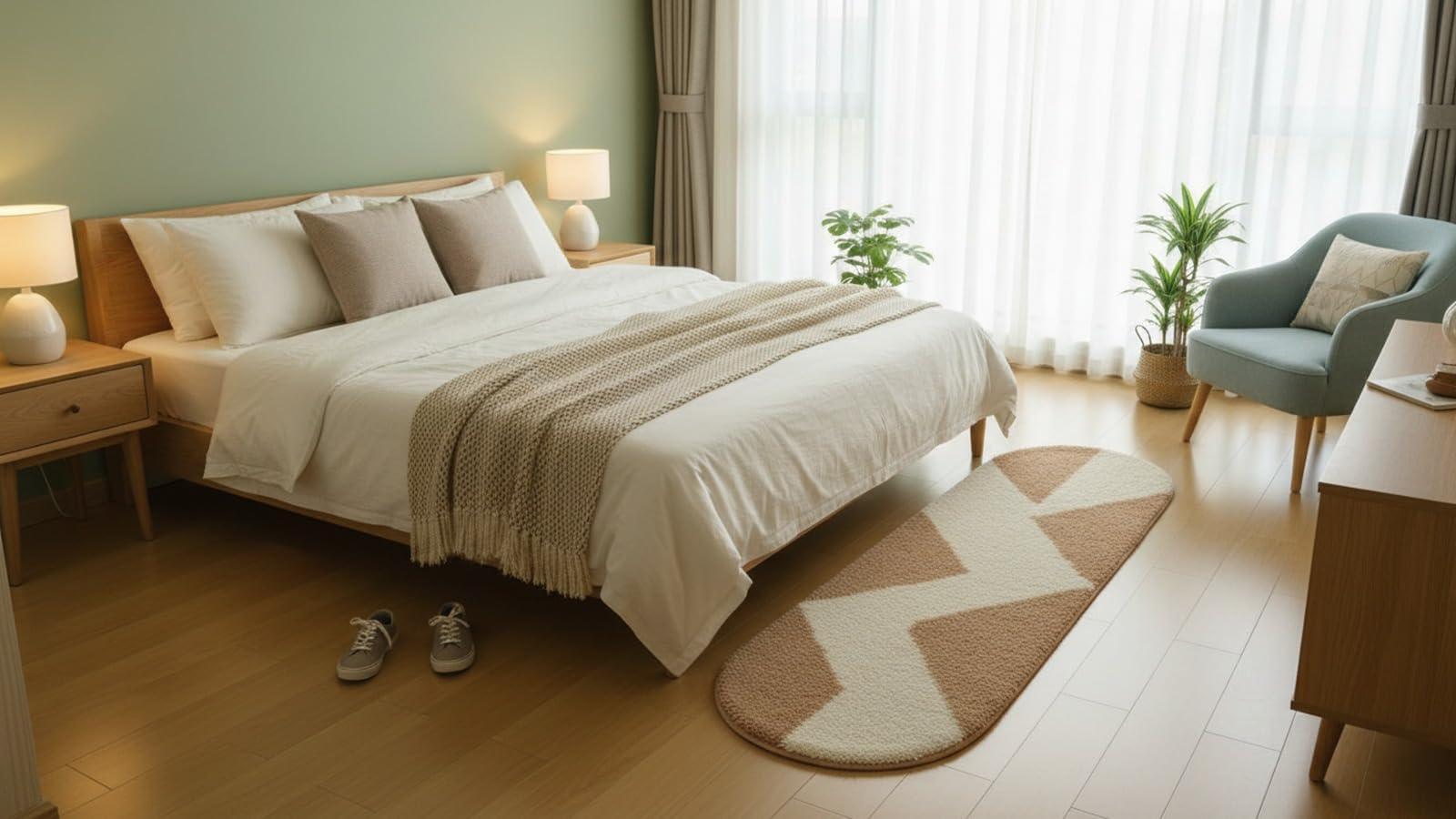 Naze Luxury Shaggy Runner Rug - Soft & Plush -17