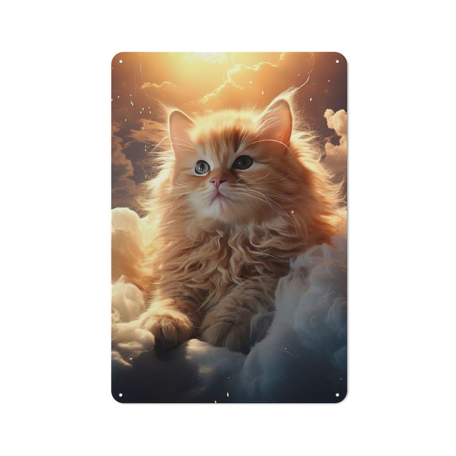 Vintage Kitten Dreamworld Vintage Tin Sign 30x20cm, Cafe Wall Decor for Bakery, Diner, Cafe Or Family Room