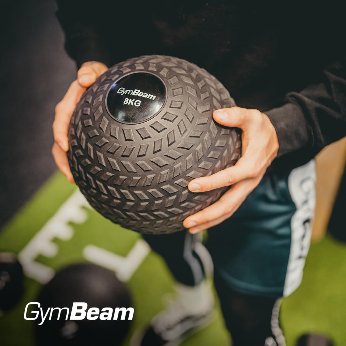 GymBeam Slam Ball - Medizinball Gewichtsball für Kraft- und Cardiotraining, ideal für Home Workouts, Robustes PVC mit griffiger Oberfläche, in 4 kg, 6 kg, 8 kg und 12 kg Varianten