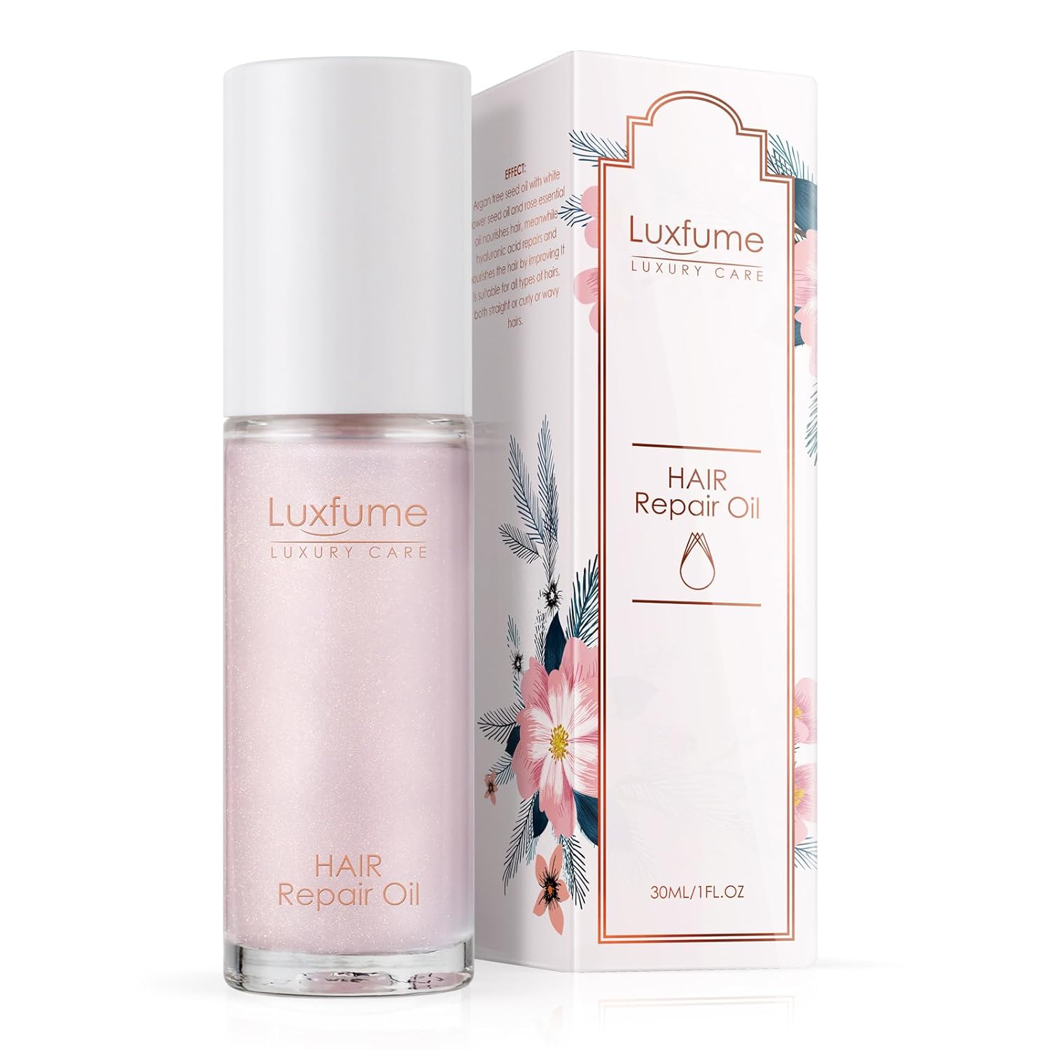 Luxfume Hair Repair Serum 30ml Argan Oil Hair Serum, Castor Oil Hair Serum and