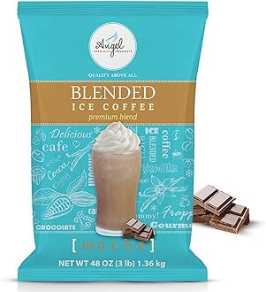 Blended Ice Coffee, Instant Frappe Powder Drink Mix, 3-Pound Bag, Mocha [34 Servings]