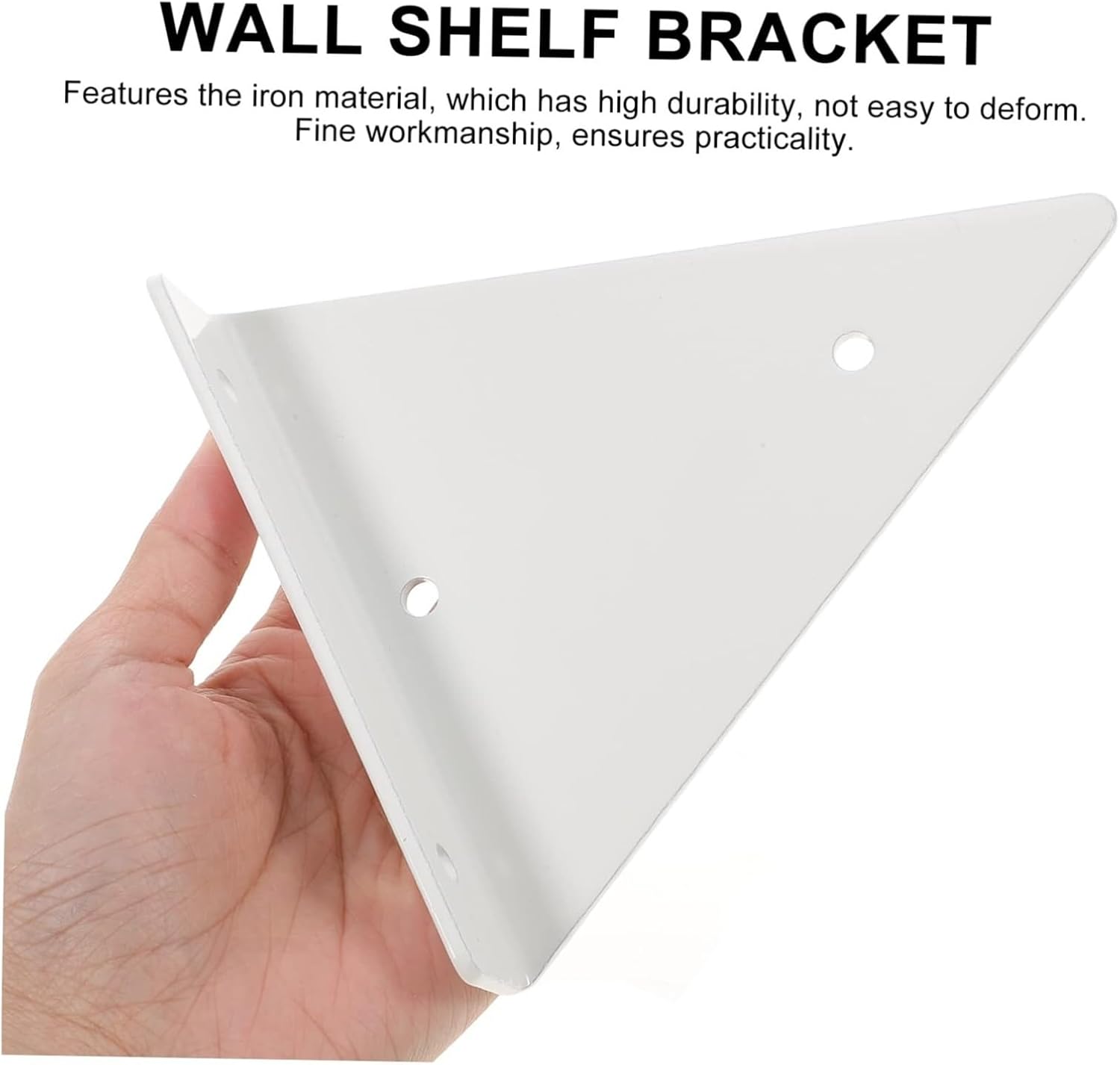 2pcs Triangle Shelf Bracket Small Floating Hidden Shelves Brackets Space Saving, for DIY Home Kitchen
