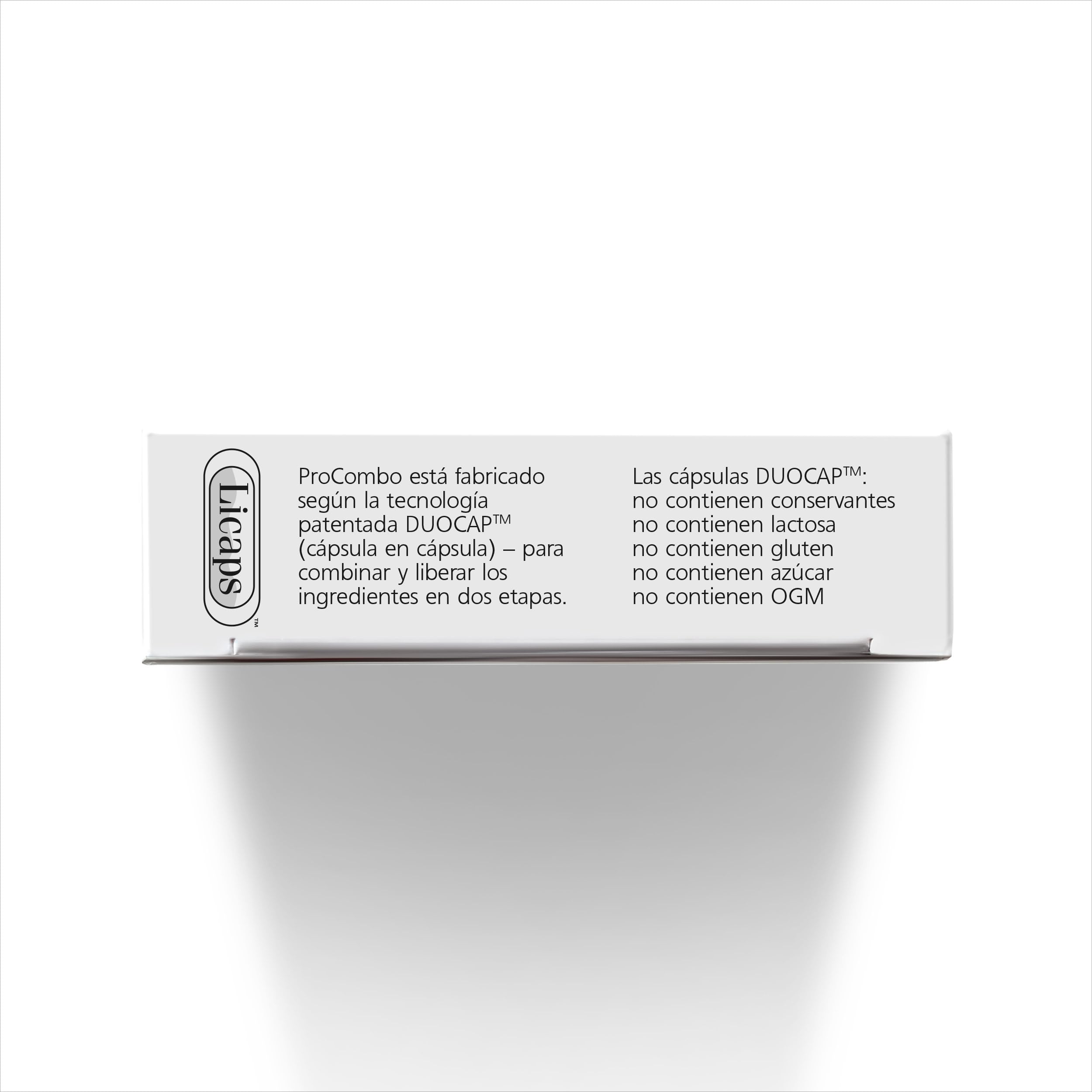 ProCombo Prebiótico y Probiótico para la Salud Intestinal 200 mil millones de UFC, 30 cápsulas (Pack de 3 unidades)