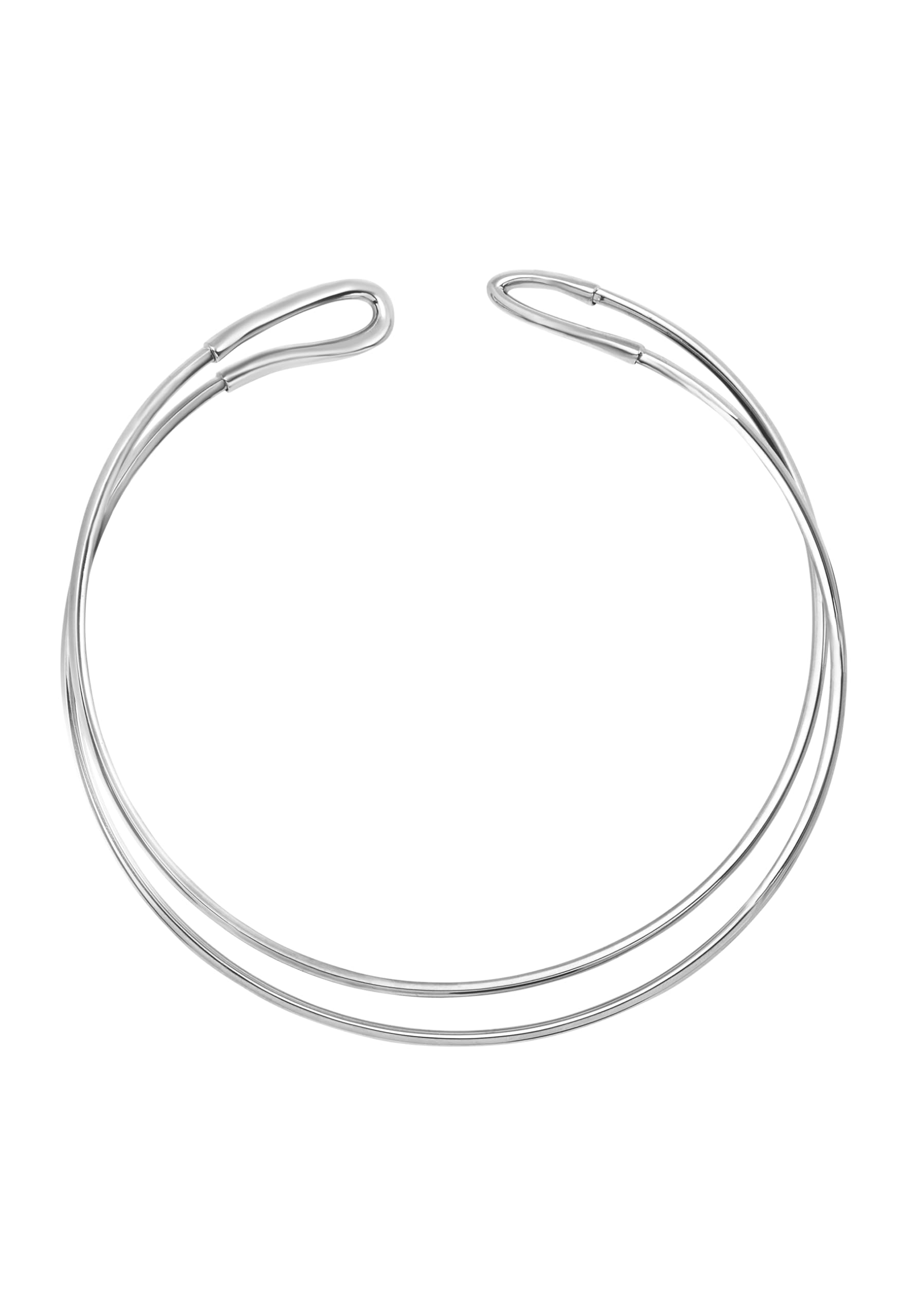Breil Collana Blend Donna – Acciaio IP Gun Ed Ematite, Elementi Esagonali, Lunghezza Regolabile 47-52 Cm – Elegante E Discreta - 3