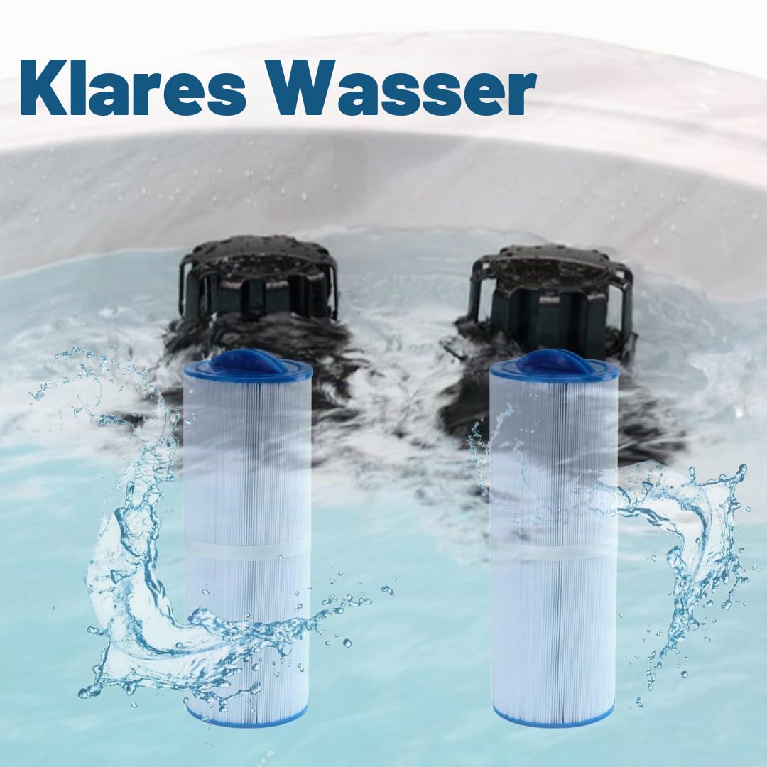 Malaka Spa-Filter kompatibel mit PWW50L, 4CH-949, FC-0172 Ersatz-Whirlpool-Filterkartusche 2 Stück