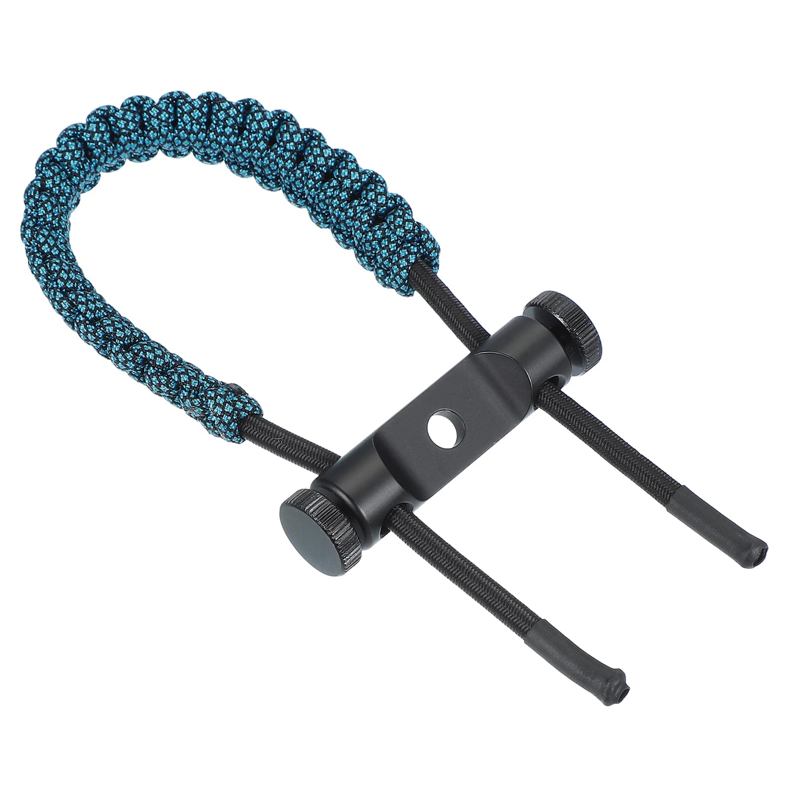 sourcing map Archery Bow Wrist Sling 15.75 Inch 550 Paracord Strap Compound Bow Stabilizer & Hand Loop Carrier Bow Stabilizer for Bow Hunting Shooting Blue Leopard Print 1 Count