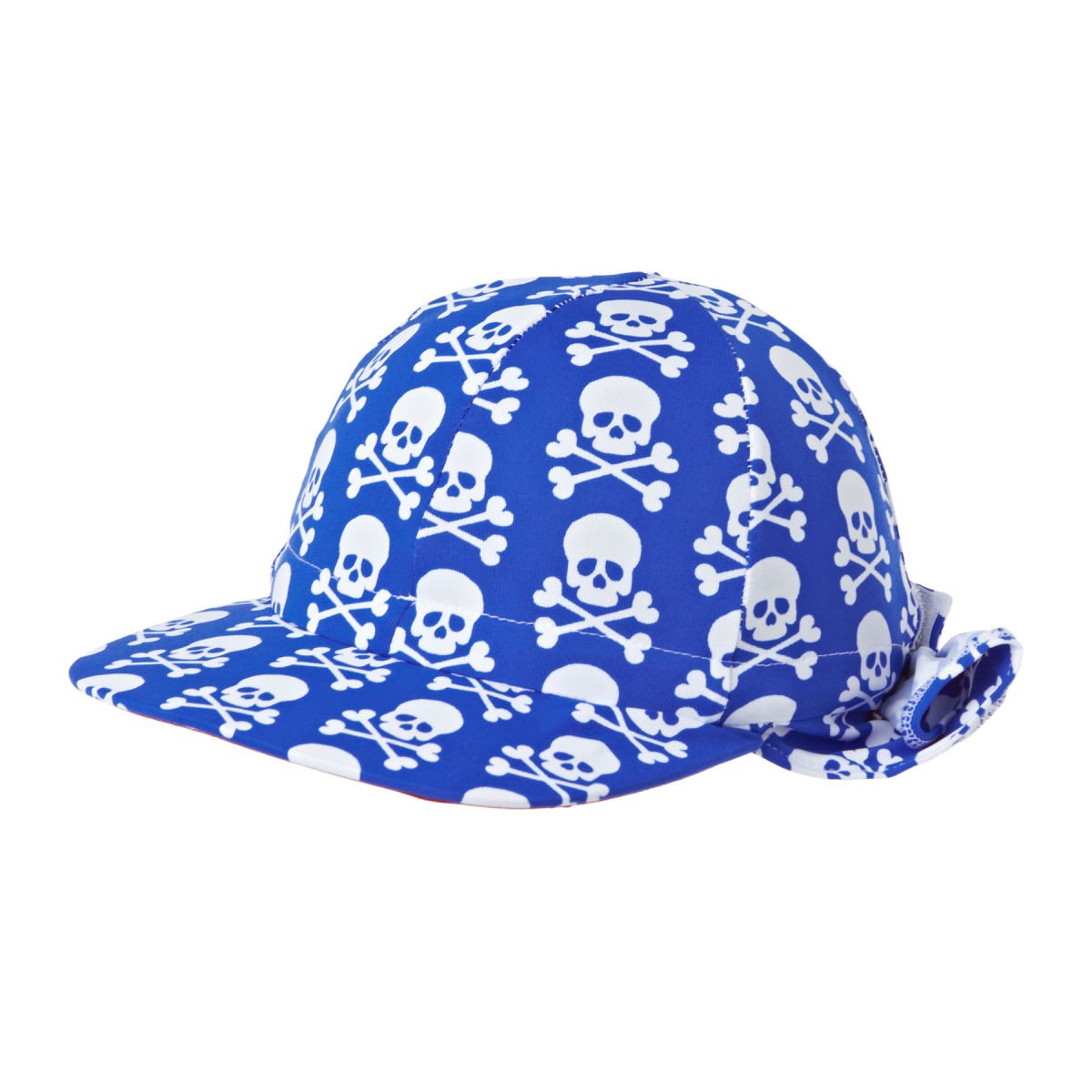 Mitty James Skull Print Legionnaire Hat - Mid Blue Multi